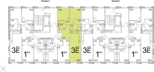 81 м², 3-комнатная квартира 8 200 000 ₽ - изображение 81