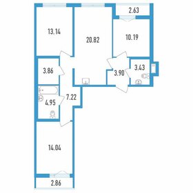 Квартира 83,7 м², 3-комнатная - изображение 1