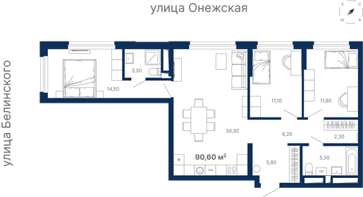 28,7 м², 1-комнатная квартира 4 046 840 ₽ - изображение 18