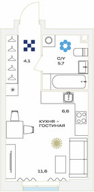 Квартира 28,2 м², студия - изображение 1