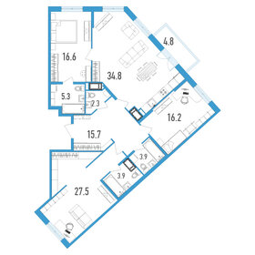 158 м², 3-комнатная квартира 36 340 000 ₽ - изображение 154