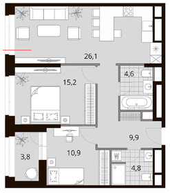 70,2 м², 3-комнатная квартира 27 390 000 ₽ - изображение 23