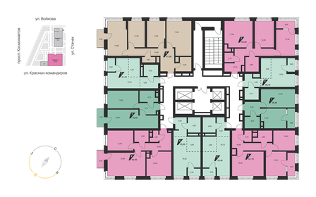 72 м², 2-комнатная квартира 9 550 000 ₽ - изображение 91