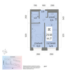 Квартира 44,2 м², 2-комнатная - изображение 2