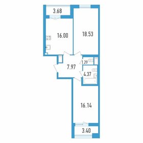 Квартира 67,8 м², 2-комнатная - изображение 1