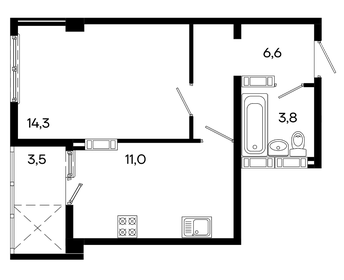 39 м², 1-комнатная квартира 7 215 000 ₽ - изображение 27