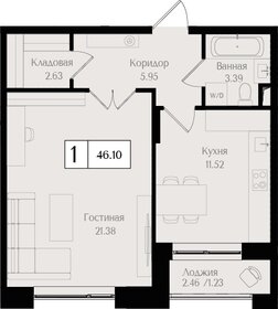 57 м², 3-комнатная квартира 18 000 000 ₽ - изображение 107