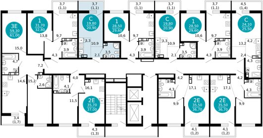 26 м², 1-комнатные апартаменты 5 150 000 ₽ - изображение 140