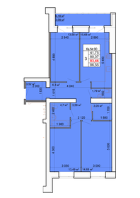 91,3 м², 3-комнатная квартира 11 750 000 ₽ - изображение 38