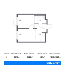 Квартира 32,9 м², 1-комнатная - изображение 1