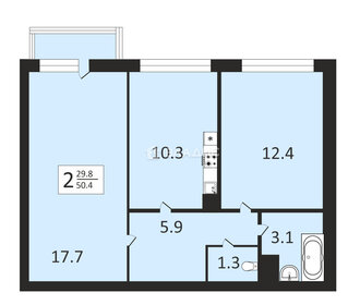 38,7 м², 1-комнатная квартира 3 400 000 ₽ - изображение 58