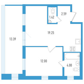 56,1 м², 2-комнатная квартира 7 500 000 ₽ - изображение 67