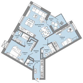 80 м², 3-комнатная квартира 11 917 388 ₽ - изображение 21