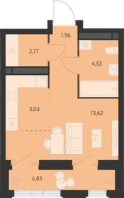 28,5 м², квартира-студия 4 439 350 ₽ - изображение 45