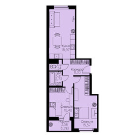 56,2 м², 2-комнатная квартира 11 500 000 ₽ - изображение 91