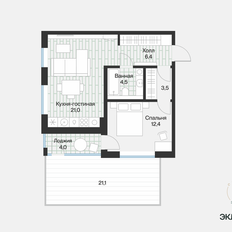Квартира 49,7 м², 2-комнатная - изображение 5