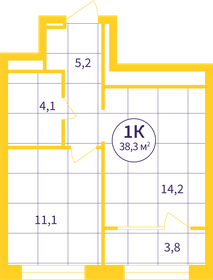 33,9 м², 1-комнатная квартира 4 000 000 ₽ - изображение 85