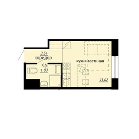 20,5 м², апартаменты-студия 6 751 800 ₽ - изображение 9