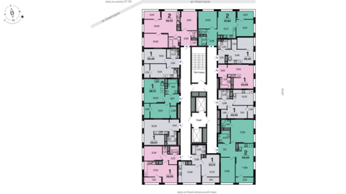 39,7 м², 1-комнатная квартира 4 796 800 ₽ - изображение 40