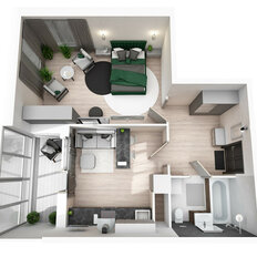 Квартира 44,5 м², 1-комнатная - изображение 3