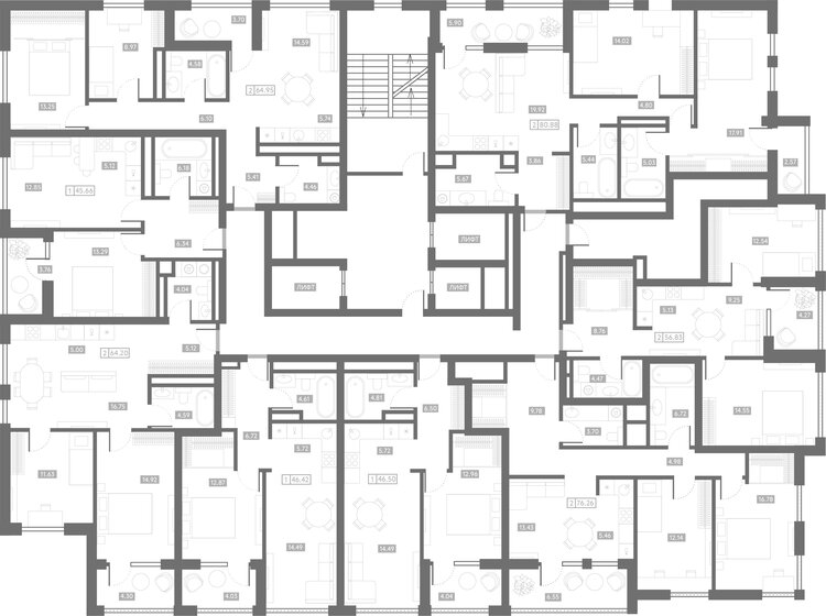 56,7 м², 2-комнатная квартира 8 490 000 ₽ - изображение 91