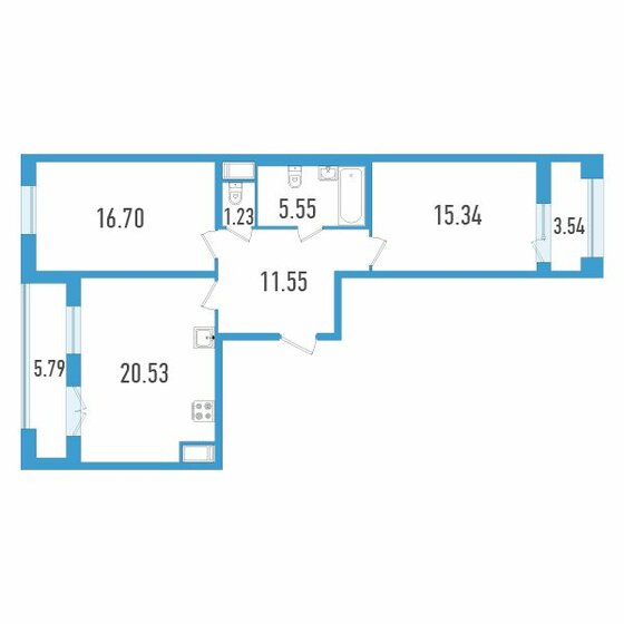 75,6 м², 2-комнатная квартира 20 403 900 ₽ - изображение 49