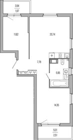 Квартира 64,9 м², 2-комнатная - изображение 1