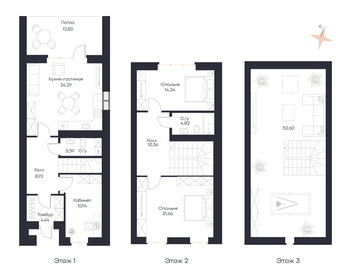 152,5 м² таунхаус, 0,4 сотки участок 13 724 100 ₽ - изображение 25