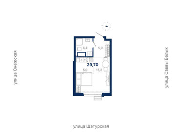 29 м², квартира-студия 6 900 000 ₽ - изображение 34