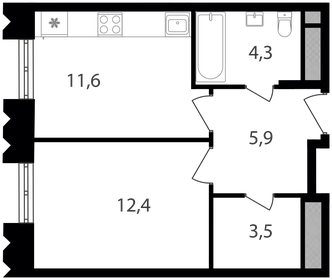 35 м², 1-комнатная квартира 12 200 000 ₽ - изображение 60