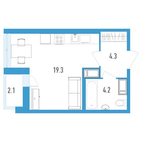 26,6 м², квартира-студия 5 550 000 ₽ - изображение 77