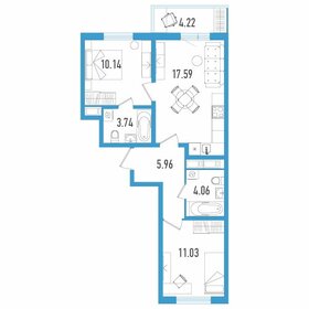 54,7 м², 2-комнатная квартира 9 385 000 ₽ - изображение 48