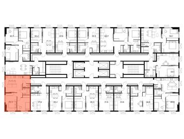 59,7 м², 3-комнатная квартира 7 600 000 ₽ - изображение 121