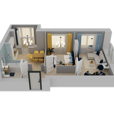 Квартира 53,3 м², 2-комнатная - изображение 2