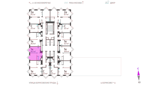 37,3 м², 1-комнатная квартира 15 233 394 ₽ - изображение 37