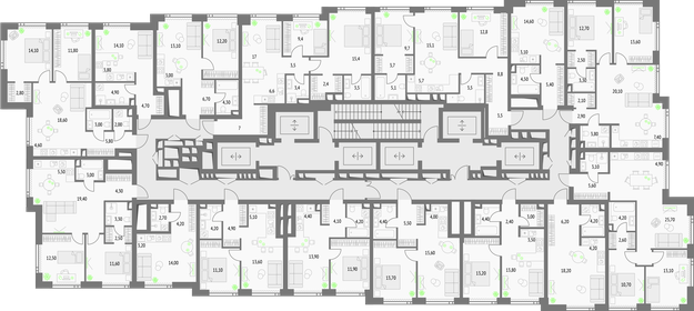21,7 м², квартира-студия 9 950 000 ₽ - изображение 75