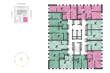 44,4 м², 2-комнатная квартира 4 400 000 ₽ - изображение 83