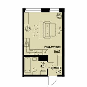 28,2 м², квартира-студия 4 653 000 ₽ - изображение 71