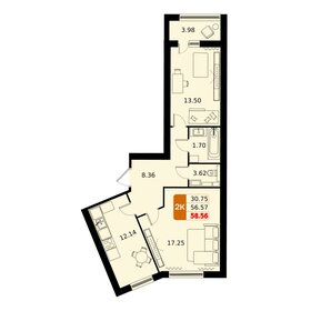 59 м², 2-комнатная квартира 9 200 000 ₽ - изображение 29