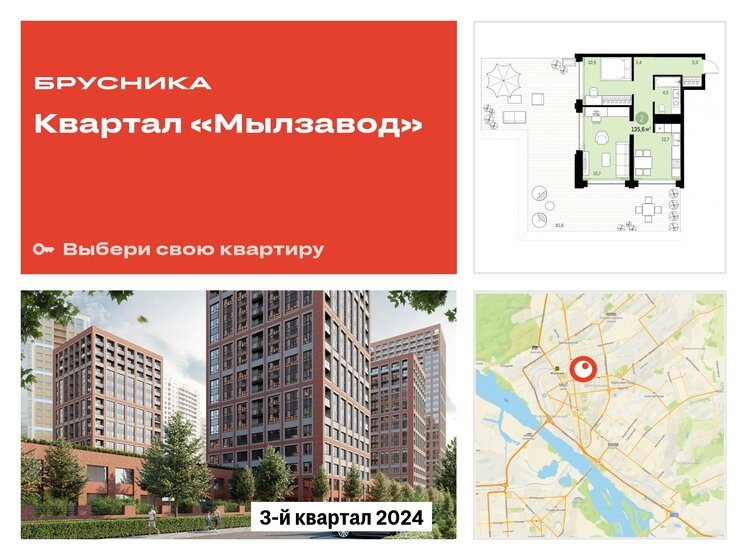 135,6 м², 3-комнатная квартира 15 830 000 ₽ - изображение 24