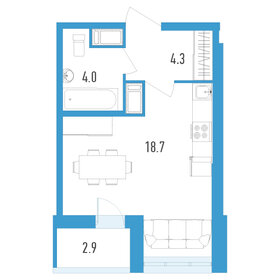 Квартира 28,5 м², студия - изображение 1