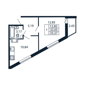 33,3 м², 1-комнатная квартира 5 868 888 ₽ - изображение 62