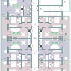 Квартира 61,9 м², 2-комнатные - изображение 3