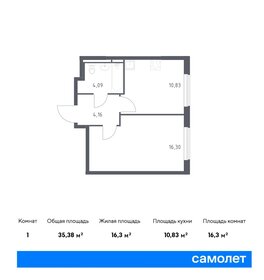 38 м², 1-комнатная квартира 6 200 000 ₽ - изображение 111