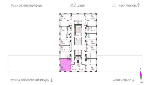 38,2 м², 1-комнатная квартира 15 753 450 ₽ - изображение 33