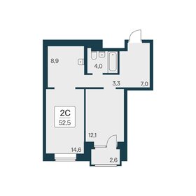 53,6 м², 2-комнатная квартира 11 550 000 ₽ - изображение 14