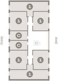 41,4 м², 2-комнатная квартира 5 290 000 ₽ - изображение 13