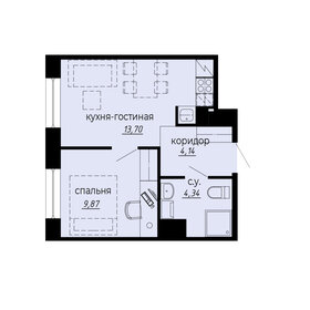 31,9 м², 1-комнатные апартаменты 9 876 600 ₽ - изображение 18