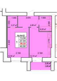 41,6 м², 1-комнатная квартира 4 037 140 ₽ - изображение 13