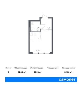 22,5 м², квартира-студия 7 012 414 ₽ - изображение 13